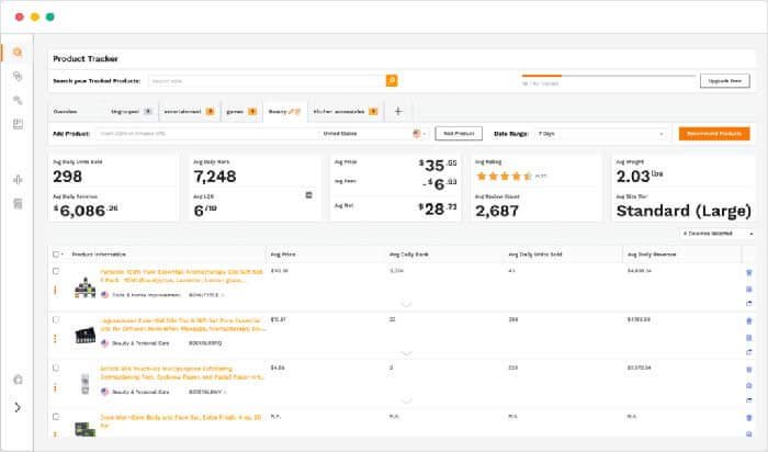 Jungle Scout Product Tracker