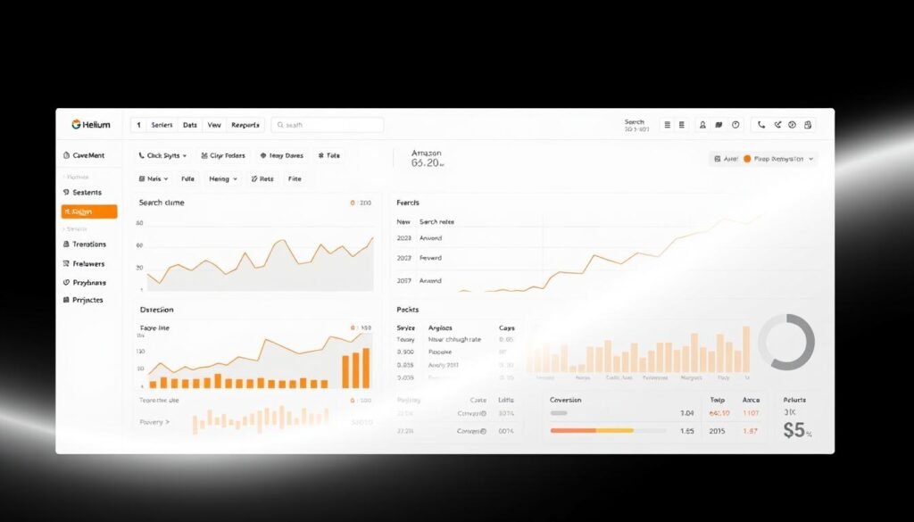 Amazon keyword performance tracking dashboard